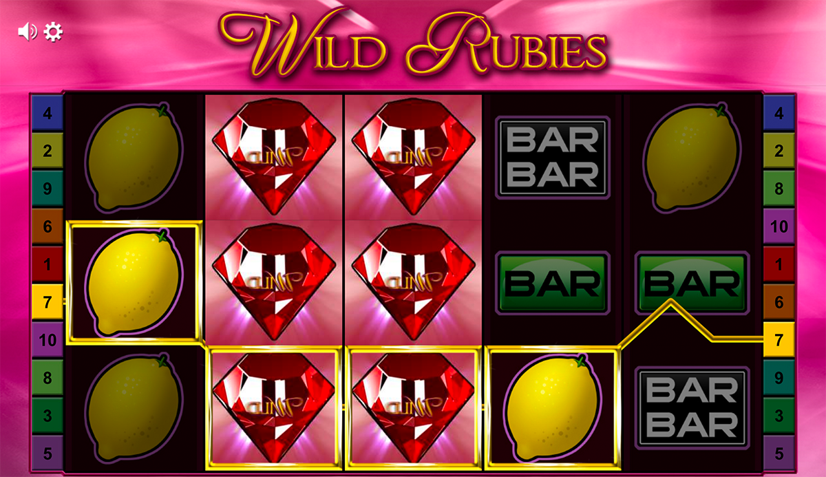 Wild Rubies Spielautomat von Bally Wulff